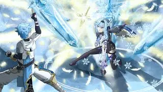 Genshin Impact Speed Paint | Chongyun vs Eula Fan Art