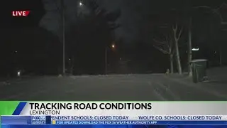 Tracking Lexington road conditions during sub-freezing temperatures