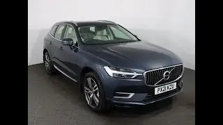 VOLVO XC60 T6 Recharge PHEV Inscription 5dr AWD Finished In Denim Blue Metallic Paint. Reg PX21KZU