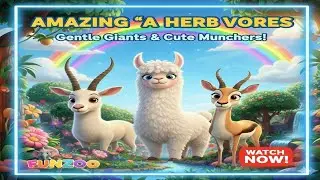 🌿 Welcome to FunZoo &ndash; Herbivore Animals Starting with A! 🌿