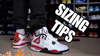 SIZING TIPS FOR THE JORDAN 4 &ldquo;RED CEMENT&rdquo; W/ ON FOOT LOOK!