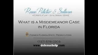 What is a Misdemeanor in Florida?
