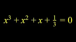 A Special Cubic Equation