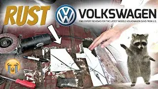 Ремонт ржавого пола и боковой части кузова микроавтобуса VW.