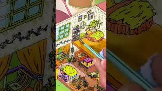 The Wizard of Oz Elf House - YYBB ART DIY STICKER SCENE |SATISFYING | ASMR #asmr #diy  #usa #uk