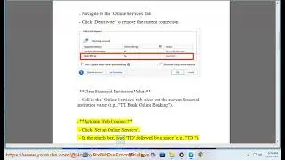 TD Bank online: How to Fix TD Banking not downloading in Quicken?