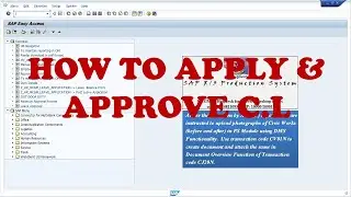 HOW TO APPLY CL IN SAP SYSTEM