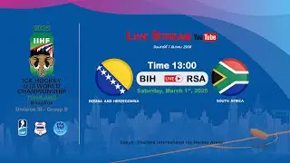 Bosnia & Herzegovina VS South Africa | IIHF Ice Hockey U18 World Championship Division III, Group B