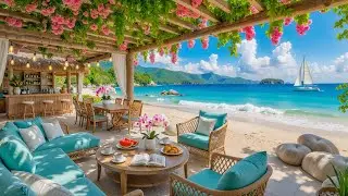 Beautiful Summer Beach Jazz ☀️ | Relaxing Ocean View | Tranquil Jazz Music for Good Mood & Focus