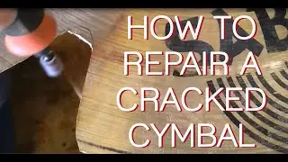 How to repair a cracked cymbal - 1 min tutorial