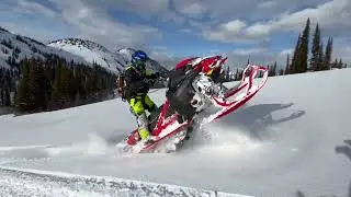 Snowmobiling With the boys in the mountains what a good day