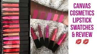 Canvas Cosmetics liquid Lipsticks Review&Swatches|MdeiziMakeup