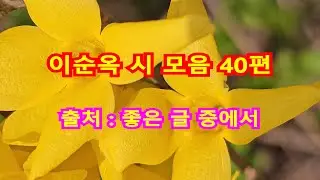 이순옥 시 모음 40편 UHD 4K 1