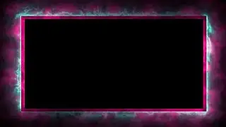Neon Frame Black Screen | Frame Template Black Screen
