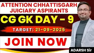 CG GK Day 9 &ndash; Chhattisgarh Judiciary Preparation by Legal OM