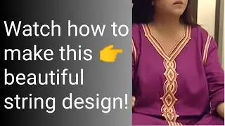 how to make beautiful string (Dori) design/Samisews!