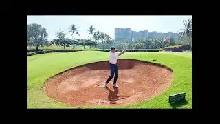 Jeff PGA France golf Professional in Hainan. Golf tips bunker.