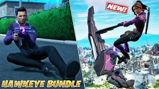 Kate Bishop & Clint Barton Skin! Fortnite X Hawkeye Bundle Gameplay
