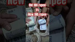 Old 100 rupee note vs new 100 rupee note #money #paisa #viral #shortvideo