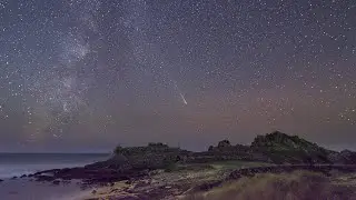THE COMET OF THE CENTURY OVER A CELTIC FORT!!