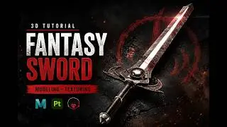 ⚔️ How to Model a Sword in Maya | Full Step-by-Step 3D Tutorial 🔥