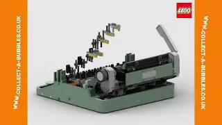 www.collect-a-bubbles.co.uk | Building of Lego Set 21327 - Typewriter