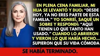 En La Cena Familiar, Mis Hijos Me Desconocieron… Entonces Les Entregué Un Sobre Que Los Dejó Helados