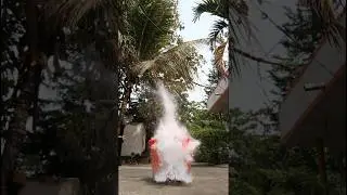 Aluminum + Muriatic Acid= VERY DANGEROUS! #shorts