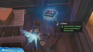 Fortbyte #78: Found Within a Ranger Tower Overlooking a Drained Lake Location - Fortnite
