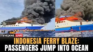 Indonesia Ship Fire LIVE: Indonesian Ferry Catches Fire, Passengers Scream and Jump Overboard
