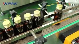 Automatic Fixed Point Labeling Machine With 2 Labels For Round Bottles