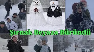 ŞIRNAK BEYAZA BÜRÜNDÜ ❄️ şırnak kar maceraları #sirnakcity 