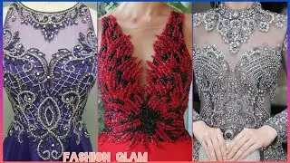 Classic Bodice Dinner Dress/Formal Evening Dress/Illusions Beaded Gowns/Mother Of The Bride Dresses