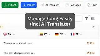 Filament Translation Workflow Plugin: Demo in Action