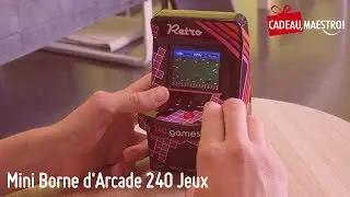 Mini Borne d'Arcade 240 Jeux, le cadeau id&eacute;al pour tous les mini-geeks - Cadeau Maestro