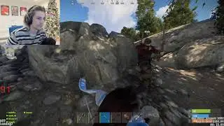 xQc kills Myth on the new Rust server [ OTV Rust Highlights ]