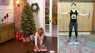 PowerFit Elite Vibration Platform with Exercise Bands and Remote on QVC