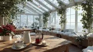 Cozy Winter Bossa Nova | Snow Day Jazz for Relaxing & Studying ~ Winter Cafe Ambiance