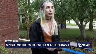 Single mother recounts experience after car stolen, involved in chase and crash