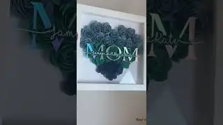 Personalized Flower Shadow Box Gift With Name For Wedding Anniversary  Christmas Mom Valentine's Day
