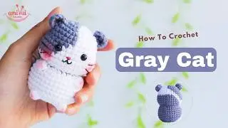 #476 | Amigurumi Cat 2 | Crochet No Sew | Amigurumi Beginner Tutorial | AmivuiStudio