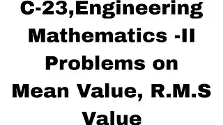 Mean value, RMS value