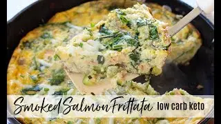SMOKED SALMON FRITTATA | Keto Low Carb
