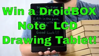 Win a DroidBOX Note LCD Drawing Tablet! A great E-ink tablet gadget for home, school or work.