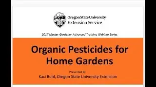 Organic Pesticides for Home Gardens
