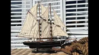 Bluenose Standmodell Dekoschiff Modellschiff Nachbildung Schiffsmodell