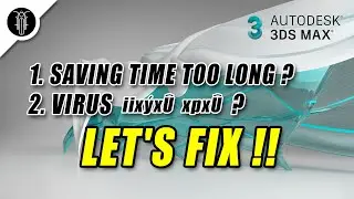 How to fix 2 common errors in 3dsmax  | English Tutorial