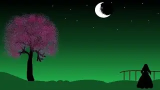 Half Moon drawing || Ms Paint || how to draw in ms paint 