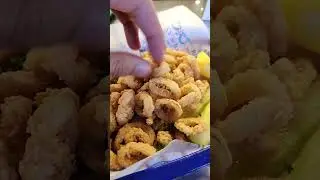 Fried calamari squid rings food items Roxy & Jo's Farmers market Los Angeles California (12/28/2025)