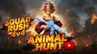 PUBG MOBILE - ANIMAL-HUNT Gameplay | Animal is Now Brutally Hunting | Intense Squad & Pro Game plays